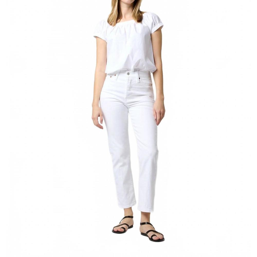 NEW ANN MASHBURN bridget top in white
